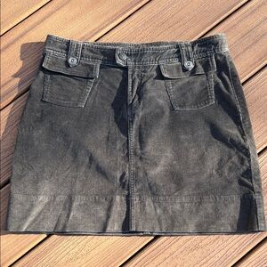 Patagonia Charcoal Corduroy Mini Skirt